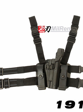 黑鹰LV3 无灯款 1911 腿部套装 SERPA L3 DUTY HOLSTERS