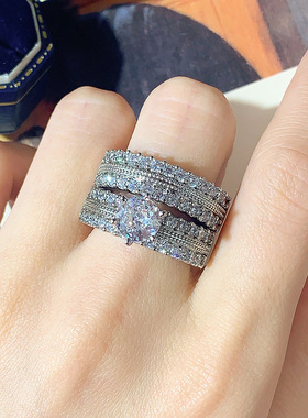 奢华高端设计欧美流行时尚戒指女