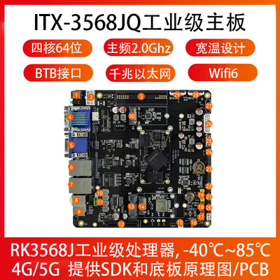 工业级宽温RK3568J开发板千兆网