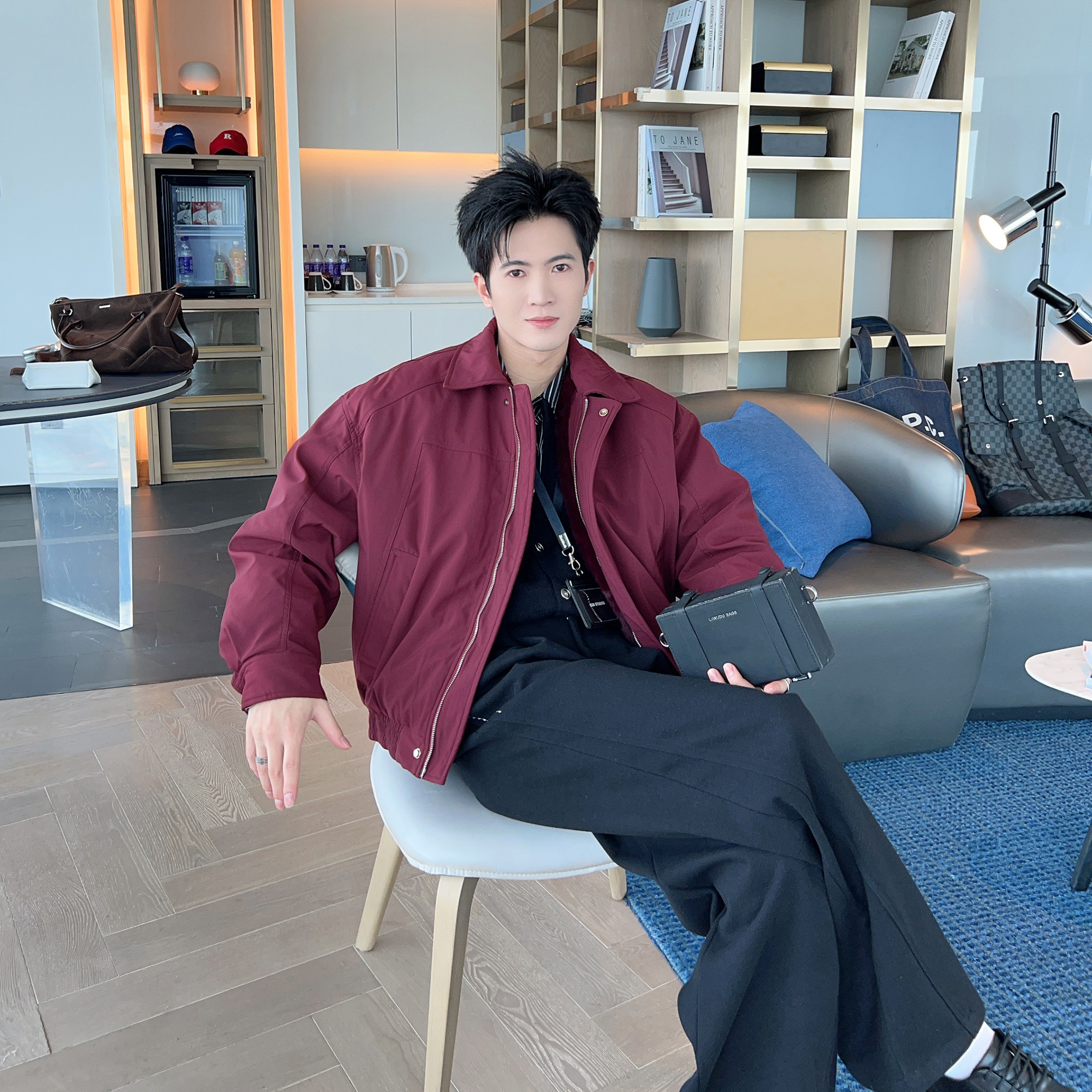 羽绒服冬季加绒座山雕保暖外套男