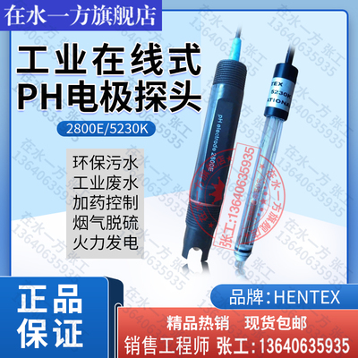 2800E在线PH电极HENTEX工业探头