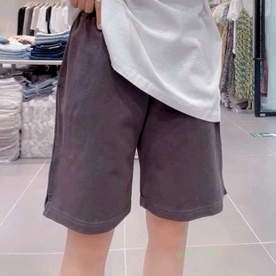 潮ins大裤 透气高腰显瘦宽松运动中裤 衩 女棉料夏季 彩色五分短裤