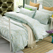 出口美式 60支埃及长绒棉贡缎纯棉四件套定制被套229x230 240x260