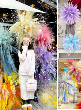 烟雾花套餐 新年网红橱窗装饰摆件打卡点店铺布置美陈列拍照道具