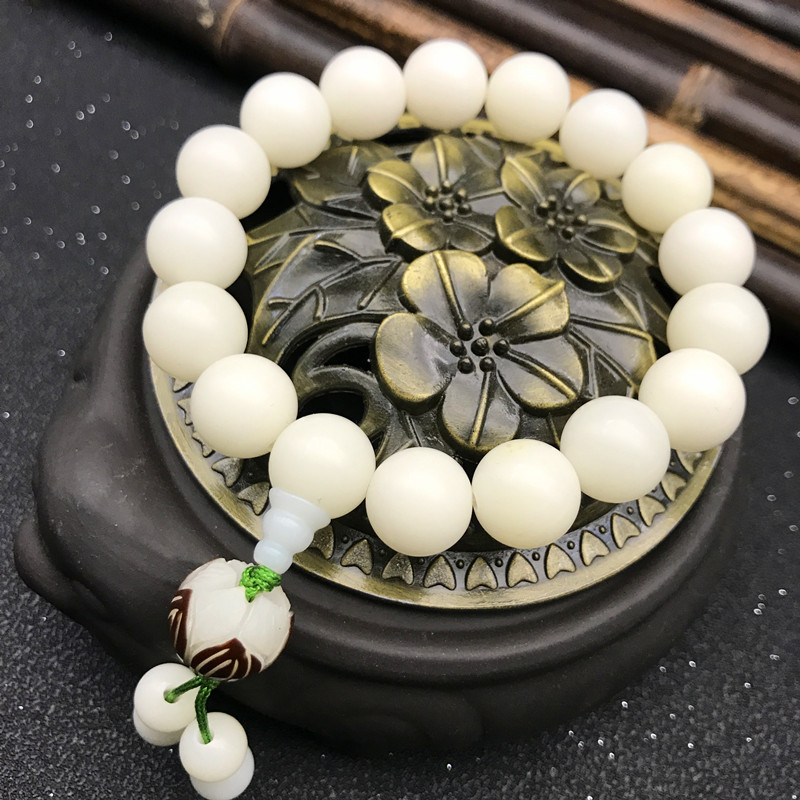 厂家货源白玉菩提根手串白菩提根