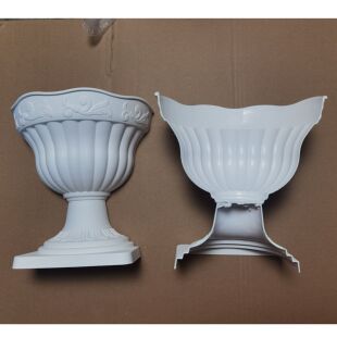 新款塑料方腿花盆方底家庭绢花工艺品永生花画板插花半壁花瓶