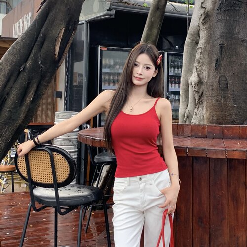3MER哦哦三妹外扩带胸垫辣妹吊带
