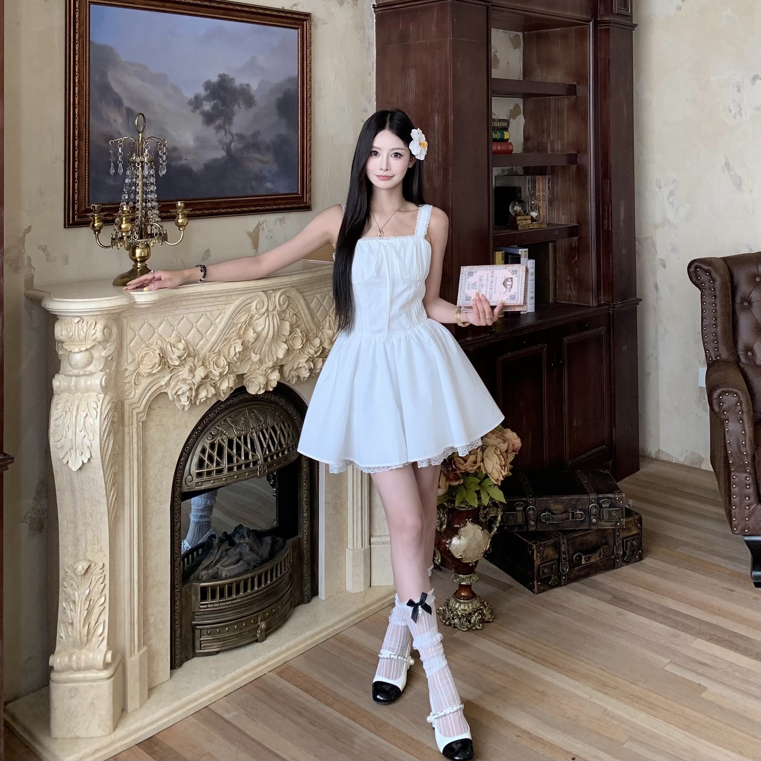 3MER哦哦三妹甜美白月光公主裙