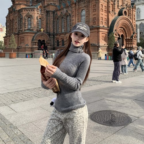 3MER入冬百搭高领毛衣长袖打底