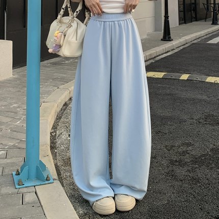 3MER哦哦三妹美式弯刀中腰卫裤女春秋阔腿裤宽松百搭垂感休闲裤子