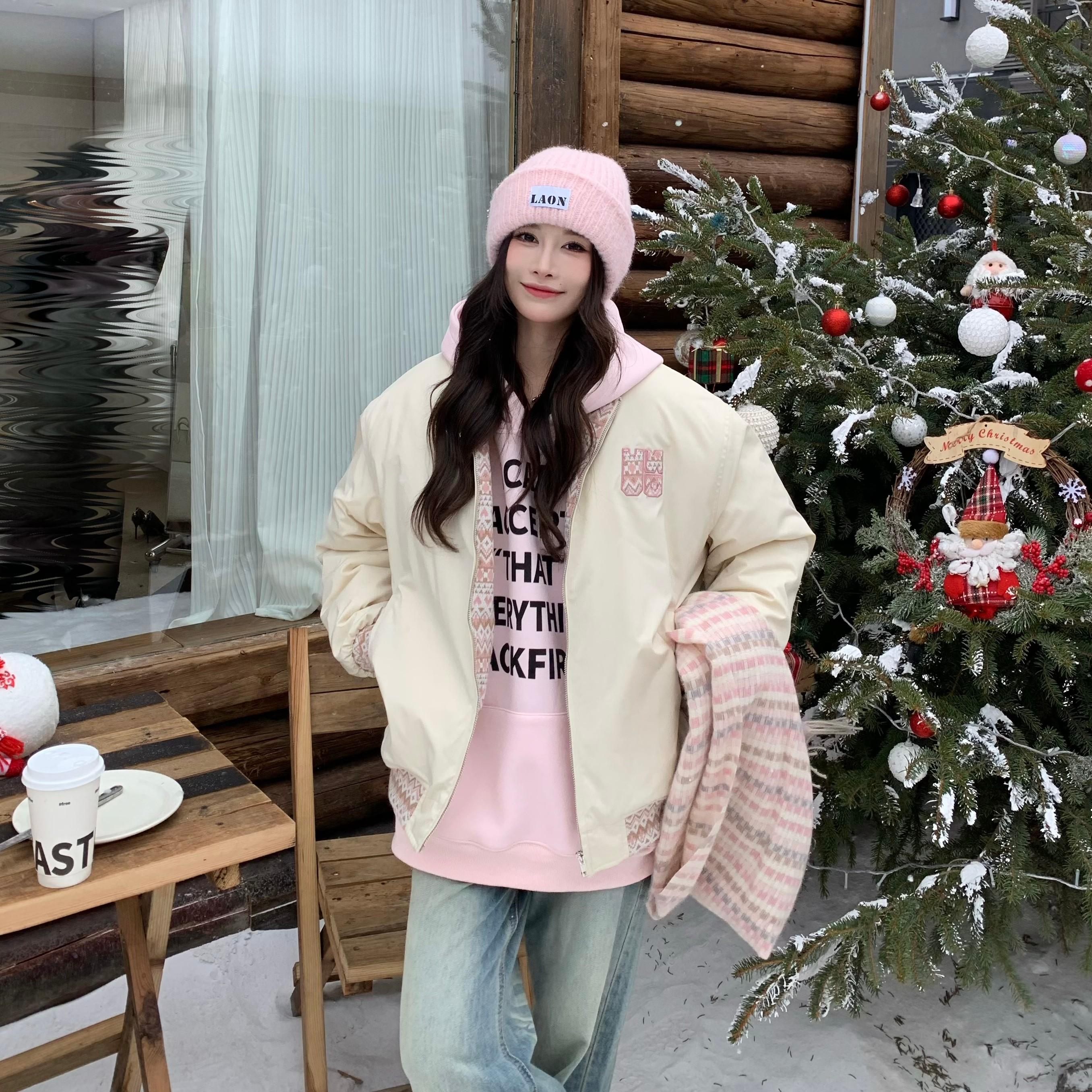 拼接棒球服3MER美式宽松