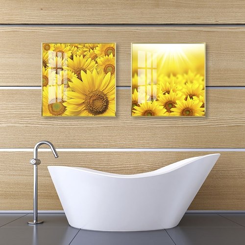 向日葵卫生间浴室胶贴安装防水