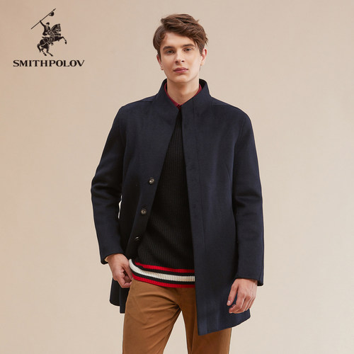 斯密特保罗中长款毛呢大衣