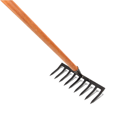 九齿钉耙锰钢松土工具楼草耙子