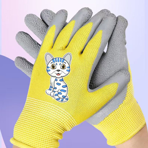 儿童防护手套园艺用手套防滑耐磨透气劳保防护手套种花用园艺手套