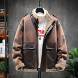 展架挂拍冬季皮毛一体加绒加厚夹克男外套潮A087-PY318-P245，男装夹克，电商A087