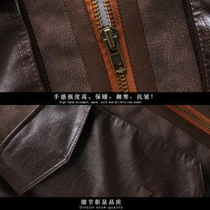 展架挂拍 冬季皮毛一体加绒加厚夹克男外套潮A087-PY323-P245图片