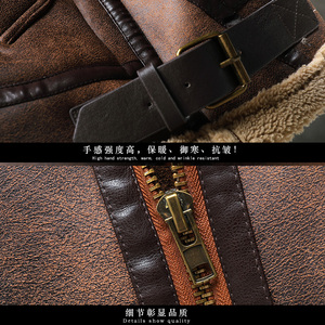 展架挂拍 冬季皮毛一体加绒加厚夹克男外套潮A087-PY313-P245图片