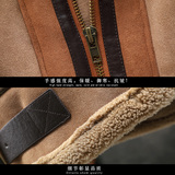 水泥墙挂拍冬季皮毛一体加绒加厚夹克男外套潮A087-PY316-P245，男装夹克，电商A087