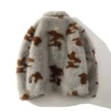 2024款耗牛纹皮毛外套皮毛一体冬季派克服A087-PM351-P330控498，女装短外套，电商A087