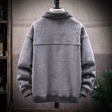 展架挂拍加厚棉衣羊羔毛皮毛一体羊羔绒棉服男A087-A805-P145，男装棉衣，电商A087