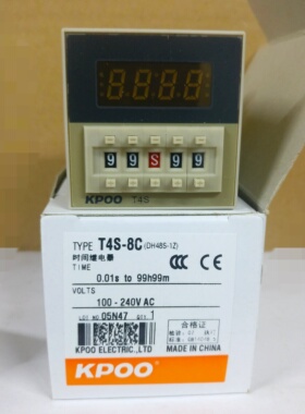 开普KPOO单延时数显时间继电器T4S-8C(DH48S-1Z)带暂停复位