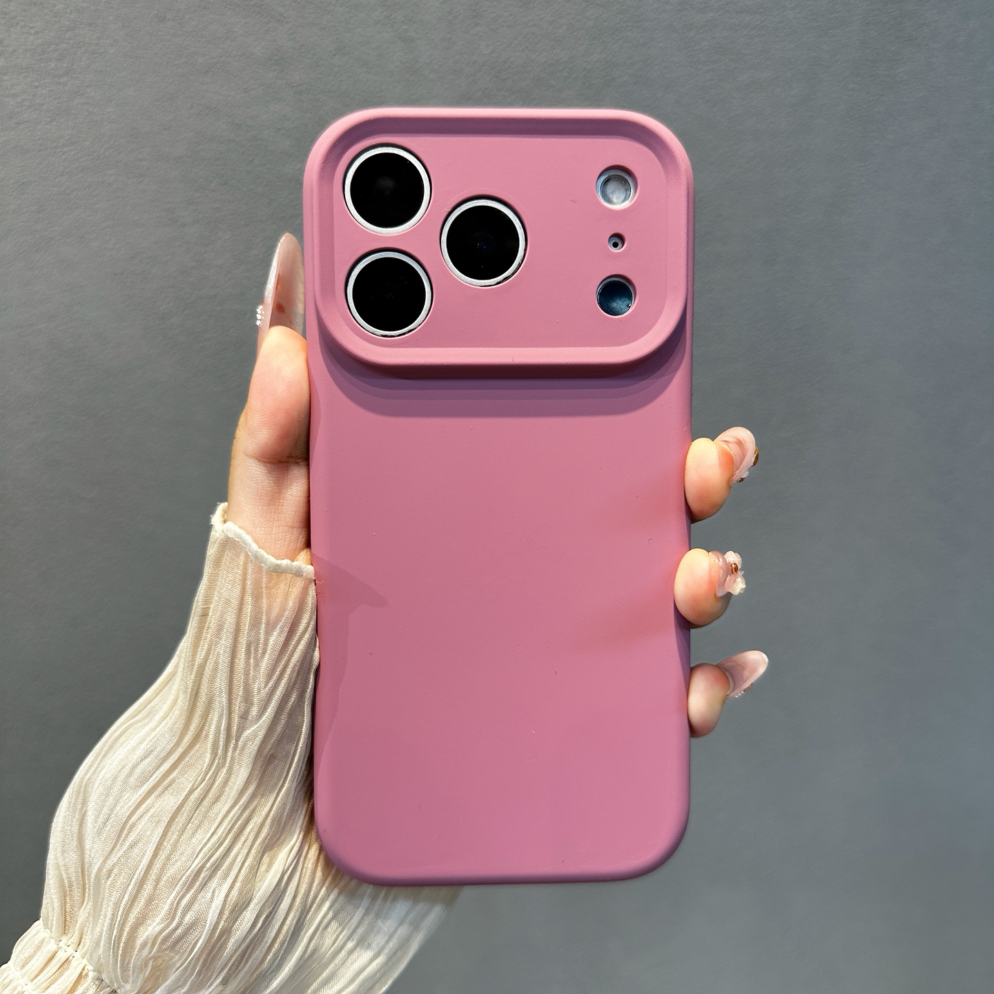 ins超火糯叽叽不发黄适用苹果18promax手机壳新款液态硅胶iPhone17promax保护壳纯色16pm精致高级感15pro女生图片