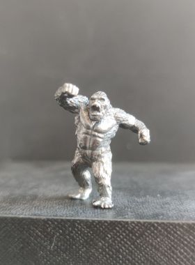 哥斯拉大战金刚 猩猩手办 黄铜模型动漫机械王者孩子礼物玩具摆件