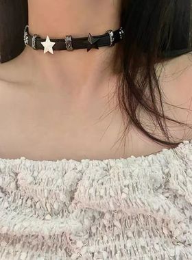 重工星星朋克y2k亚文化暗黑辣妹百搭甜酷风高级项圈颈链项链脖颈
