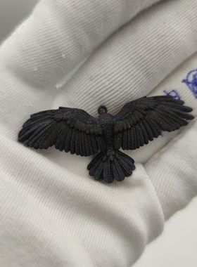 2骸首饰工作室原创设计乌鸦渡鸦鹰吊坠纯铜霸气潮项链A鸦高桥吾朗