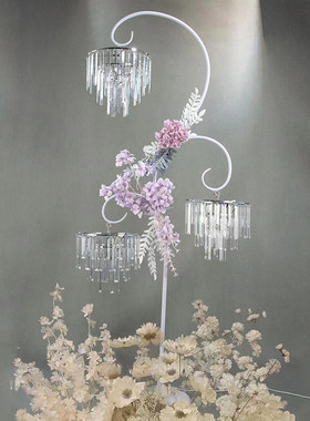 婚庆道具花芽奢华水晶路引装饰灯