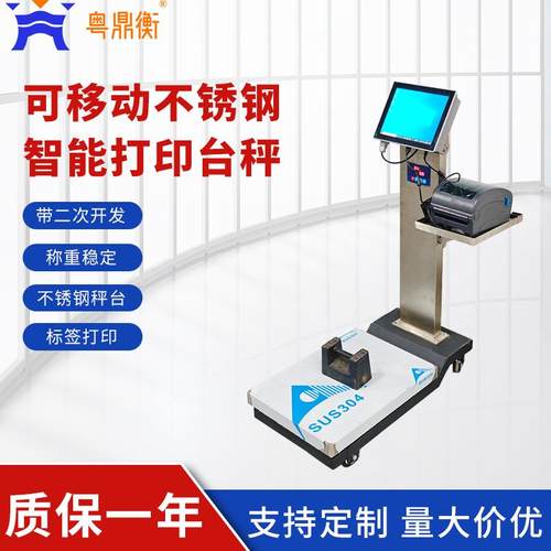 化工制药专用电子台秤 工业级不锈钢可移动高精度智能打印台秤