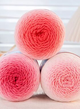 雪球蜡笔150克单色渐变毛线｜