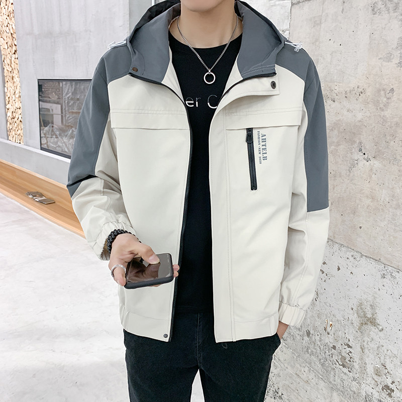 外套男士2023秋季新款休闲工装上衣服男装夹克JK2117-P68加绒P78,男装夹克,星座308B-2