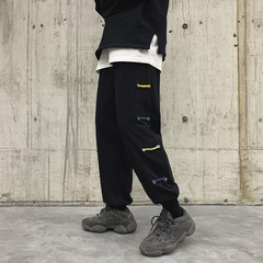 春夏休閒褲男寬鬆韓版潮流束腳褲港風潮牌運動褲