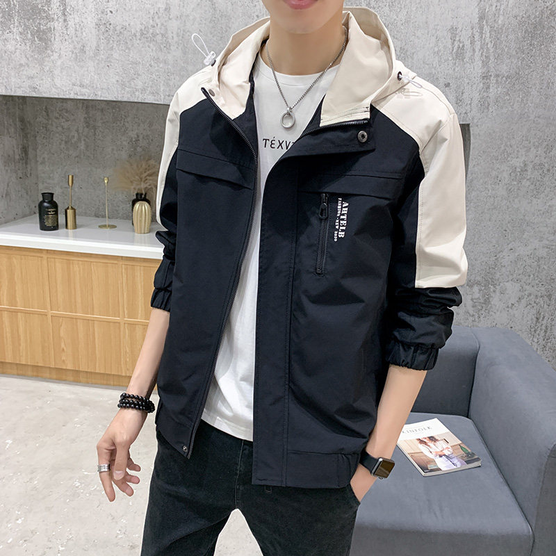 外套男士春秋季2021新款韩版工装休闲夹克上衣J,男装夹克,星座308B-2