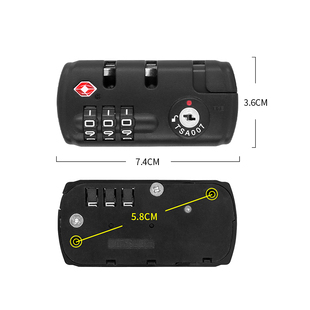 行李箱拉链锁配件PKE海关锁旅行箱皮箱包锁更换通关锁固定锁 S110