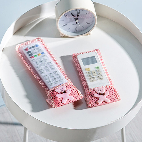 欧式田园蕾丝布艺大中小遥控器套