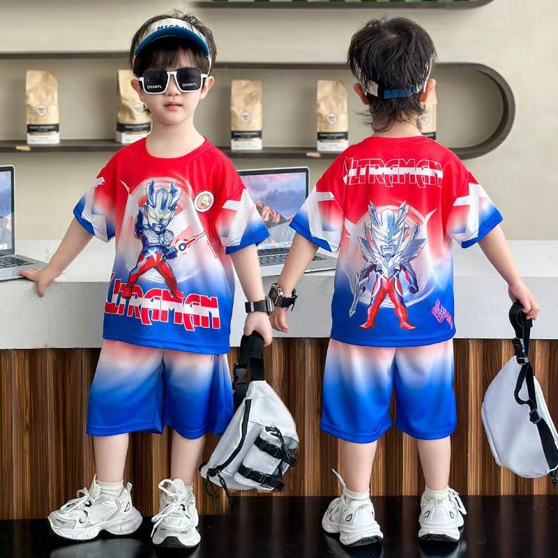 痞帅两件套短袖奥特曼衣服