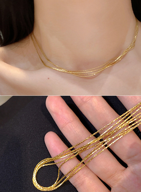 多层细项链女简约轻奢