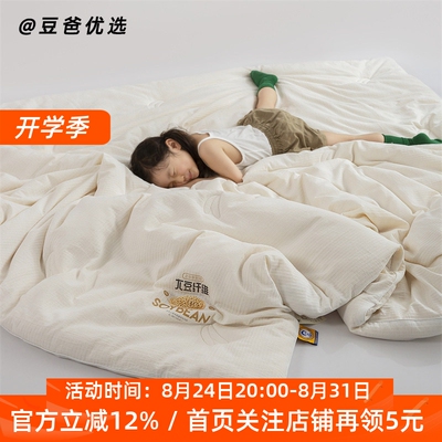 全棉大豆纤维被子被芯加厚子母被