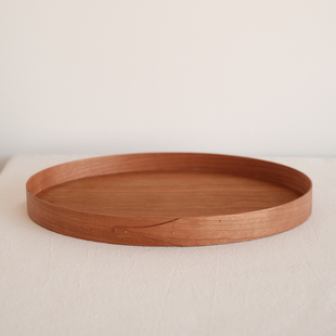 日常选物 樱桃木夏克椭圆大号托盘