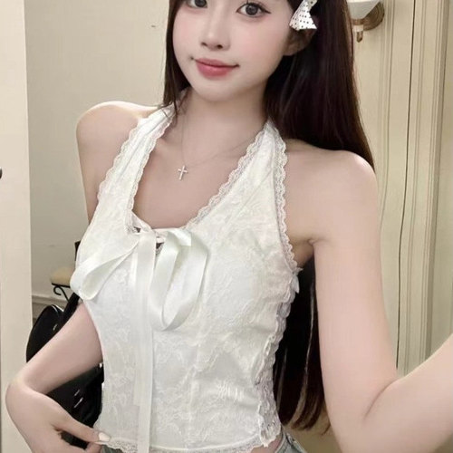 椰丝米兔纯欲挂脖上衣带胸垫