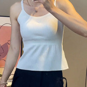 大码 胖mm显瘦吊带背心女内搭外穿美背内衣文胸一体垫百搭白色长款