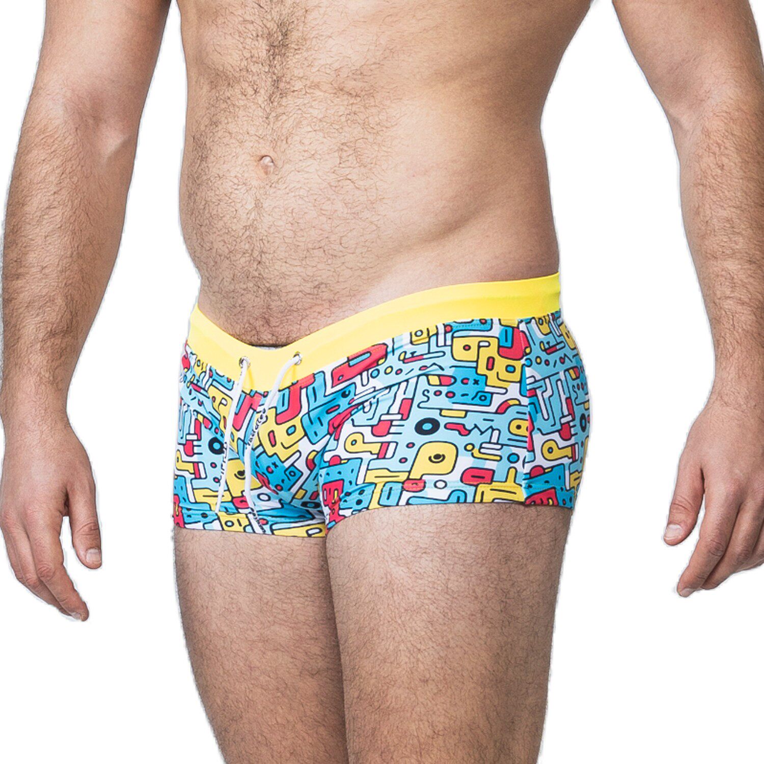 TADDLEE泳裤男 成人泡温泉新款大码双层防尴尬游泳裤平角男士泳衣