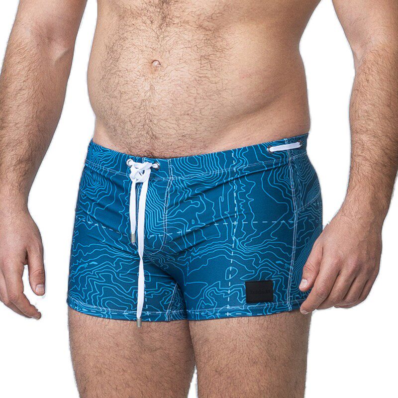 TADDLEE泳裤男款 防尴尬双层大码平角成人男士泳衣泡温泉游泳裤