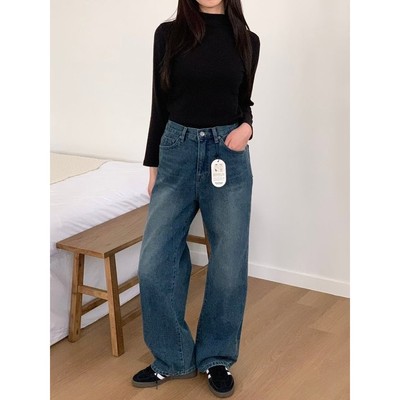 九1217韩国东大门运动牛仔裤区Vanilla-J-8732698欧美冬季精致