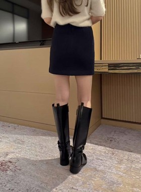 九1129韩国东大门户外半身裙区HABLE-8713607简约纯色洋气正品