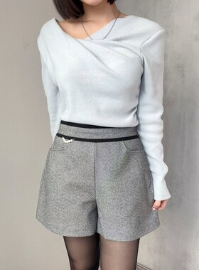 九1208韩国东大门运动短裤区soomanchae-8721923秋冬学院韩版独特