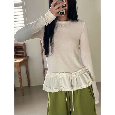 九1129韩国东大门t恤区IMFACT-8715720秋季学院通勤风格冬季档口